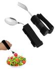 Conjunto de Talheres Adaptativos HoEase com Cabos Flexíveis Antiderrapantes