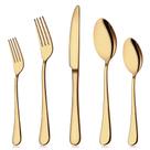 Conjunto de talheres Aisoso Gold de 40 peças para 8 peças de aço inoxidável
