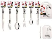 Conjunto de Talheres com Tábua para Corte e Faca Simonaggio Disney - Minnie e Mickey - 38 Pçs Conjunto de Talheres com Tábua para Corte e Faca Simonaggio Disney - Minnie e Mickey - 38 Pçs