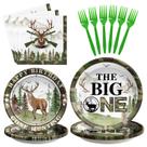Conjunto de talheres de festa Grencian Hunting Camo The Big One 96 unidades