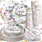 Conjunto de talheres de festa Hsei Baby in Bloom para 50 convidados, 250 unidades