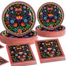 Conjunto de talheres de festa Potchen Mexican Theme 180 unidades para 60
