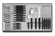 Conjunto de talheres de Mesa Swiss Modern 24p Victorinox preto