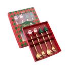 Conjunto De Talheres De Natal Em Caixa De Presente 2PCS 4PCS 6PCS Com Tema Boneco De Neve E Tema