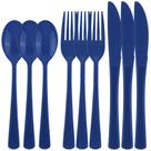 Conjunto de talheres de plástico Kochorie Dark Blue 300 peças