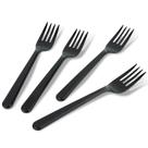 Conjunto de talheres de plástico PLASTICPRO, pacote com 200 garfos pesados