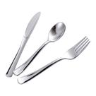Conjunto de talheres de plástico prateado N9R 500 unidades - 200 garfos, 150 facas