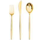 Conjunto de talheres de plástico SUT 150PCS Gold