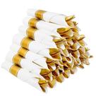 Conjunto de talheres descartáveis FOCUSLINE Gold Plastic, pacote com 30