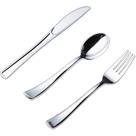 Conjunto de talheres descartáveis N9R 300PCS, talheres de plástico prateado