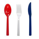 Conjunto de talheres descartáveis Party Essentials Patriotic 204 unidades