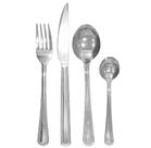Conjunto de talheres/faqueiro de inox manhattan com 24 peças