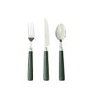 Conjunto De Talheres Garfos/Faca/Colher Cabo Detalhado material sintético Cozinha Mesa Posta Aço Inox