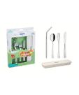 Conjunto de Talheres Infantis Tramontina em Aço Inox com Estojo 05 Pçs