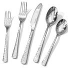 Conjunto de talheres KINGSTONE Hammered 18/10 em aço inoxidável de 20 peças