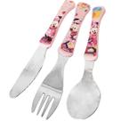 Conjunto de Talheres Minnie Rosa 3 Peças Garfo Faca Colher Inox Disney Infantil Simonaggio Conjunto de Talheres Minnie Rosa 3 Peças Garfo Faca Colher Inox Disney Infantil Simonaggio