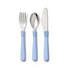 Conjunto de talheres OXO Tot para crianças grandes em aço inoxidável Dusk