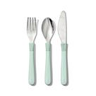 Conjunto de talheres OXO Tot para crianças grandes em aço inoxidável opala