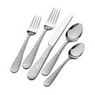 Conjunto de talheres Pfaltzgraff Garland Frost de 20 peças em aço inoxidável
