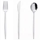 Conjunto de talheres PULOTE Silver Plastic descartável 150 unidades