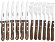 Conjunto de Talheres Tramontina 12 Peças - Jumbo Polywood Conjunto de Talheres Tramontina 12 Peças - Jumbo Polywood