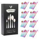 Conjunto de talheres VANDBAO Rainbow em aço inoxidável 40 peças