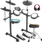Conjunto de tambores elétricos Fesley FED150W com Bluetooth e MIDI