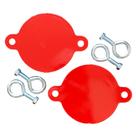 Conjunto de tampas de conexão para bombeiros RepelFire Alumínio Vermelho