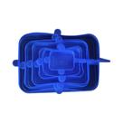 Conjunto De Tampas De Silicone Universal 6 Peças: Coberturas Herméticas Para Tigelas Redondas E