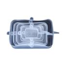 Conjunto De Tampas De Silicone Universal 6 Peças: Coberturas Herméticas Para Tigelas Redondas E