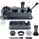Conjunto de tamper station e distribuidor de café Espresso, pacote com 7 unidades de 51 mm
