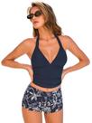 Conjunto de tanquíni CUPSHE, maiô feminino, cintura alta, decote em V, XS