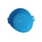 Conjunto de Tapete e Bandeja de Silicone para Fritadeira a Ar - Azul Moderno