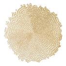 Conjunto de tapetes americanos Benson Mills Bloom, vinil redondo de 15,5 cm, dourado 4