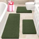 Conjunto de tapetes de banheiro ACCUMTEK Extra Large Oliver Green 3 peças