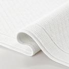Conjunto de tapetes de banheiro Arkwright 100% algodão de alta absorção branco