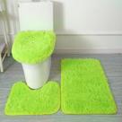 Conjunto de tapetes de banheiro Eanpet Shaggy, tapete de banho verde de 3 peças