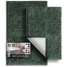 Conjunto de tapetes de banheiro Hearth & Harbor Chenille Bath Mat Hunter Green