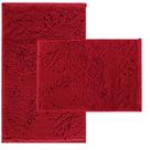 Conjunto de tapetes de banheiro RUN HELIX Chenille antiderrapantes 81x51 e 61x41 cm