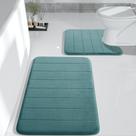 Conjunto de tapetes de banho Yimobra Memory Foam 2 peças Teal