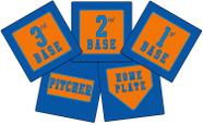 Conjunto de Tapetes de Beisebol Infantil Flagship Carpets 38x38 cm Conjunto de Tapetes de Beisebol Infantil Flagship Carpets 38x38 cm