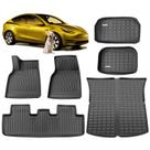 Conjunto de tapetes de chão DEDC compatível com Tesla Model Y de 5 lugares