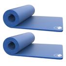 Conjunto de tapetes de dormir Wakeman Foam Camping 1,9 cm azul impermeável