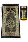 Conjunto de tapetes de oração e miçangas de oração ihvan online Muslim Black