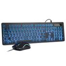 Conjunto de teclado e mouse Rii Wired RGB Backlit Gaming