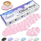 Conjunto de teclado para descanso de pulso e apoio para mãos Sushret Cloud Pink
