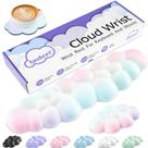 Conjunto de teclado para descanso de pulso e apoio para mãos Sushret Cloud Rainbow
