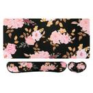 Conjunto de Teclado y Mouse Pad iCasso con Espuma de Memoria Ergonómica 90x40 cm