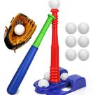 Conjunto de tee-ball TOY Life para crianças de 3 a 8 anos com bastão, suporte, camiseta e 6 bolas