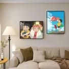 Conjunto de tela de pintura de parede Ponyo Anime 30x40cm x2
